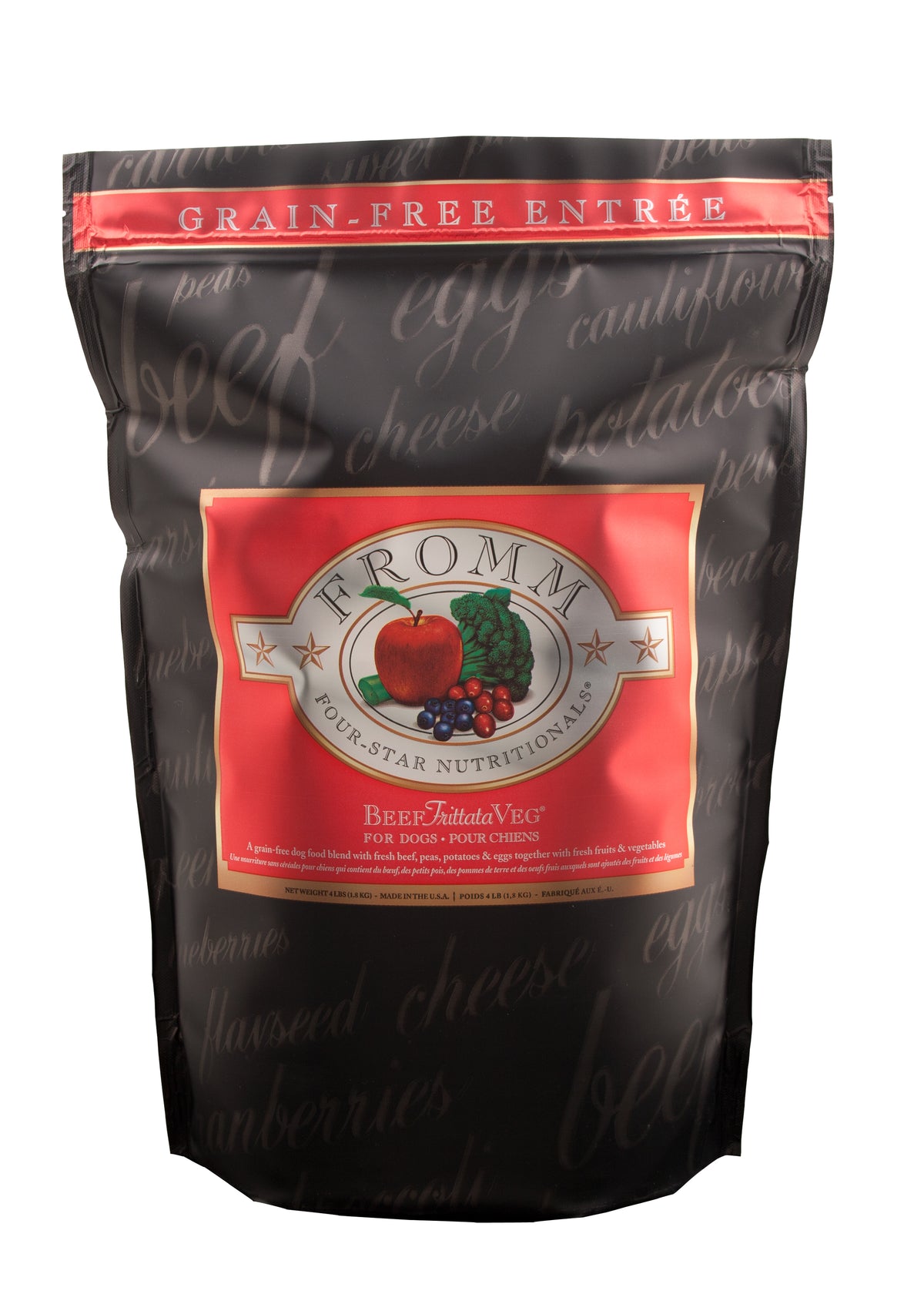 FROMM DOG FOUR STAR BEEF FRITTATA VEG GF 12LB