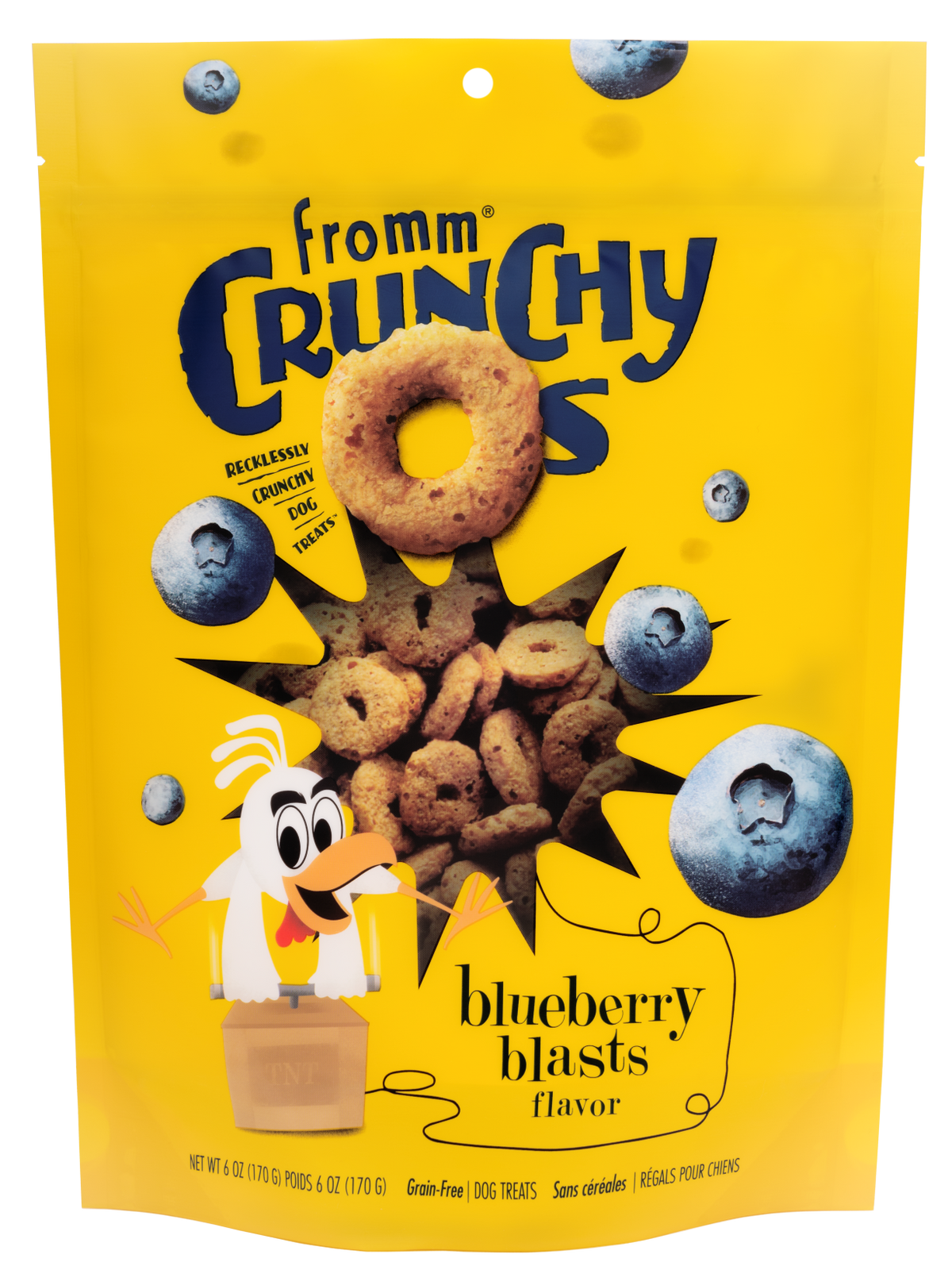 FROMM DOG CRUNCHY O'S BLUEBERRY BLASTS TREAT 6OZ