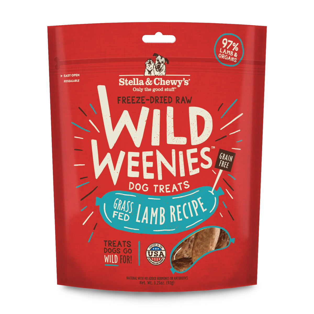 STELLA & CHEWY'S DOG WILD WEENIES LAMB TREAT 3.25OZ