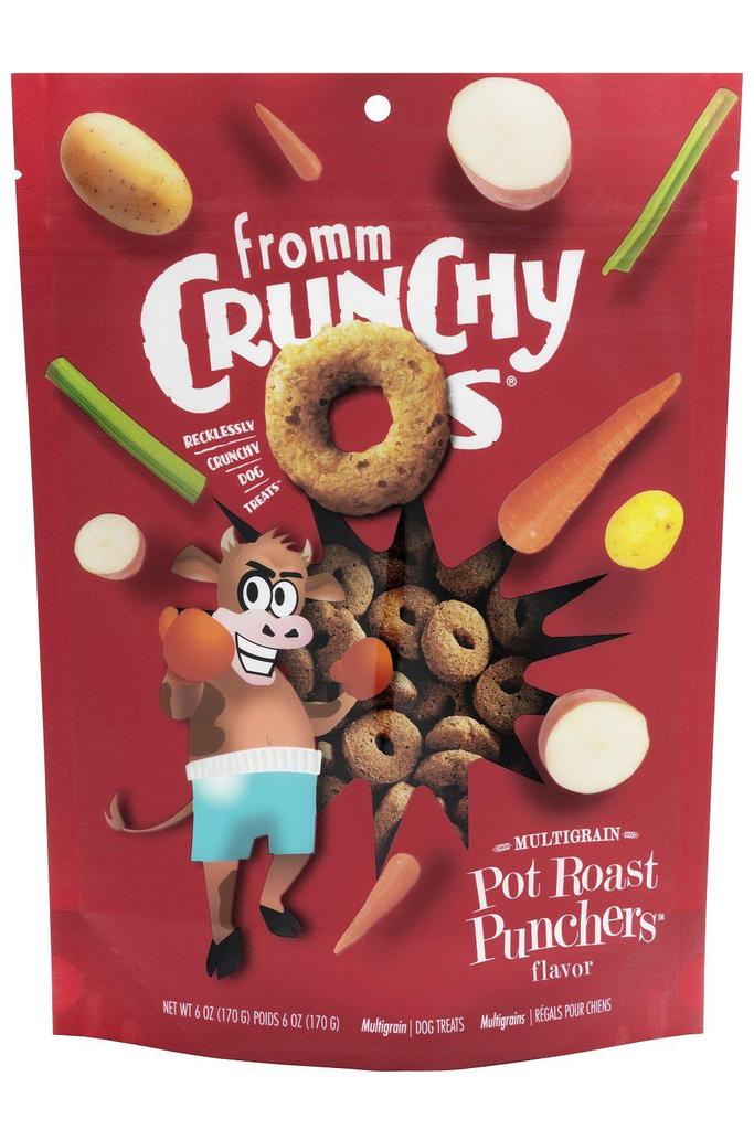 FROMM DOG CRUNCHY O'S POT ROAST PUNCHERS TREAT 6OZ