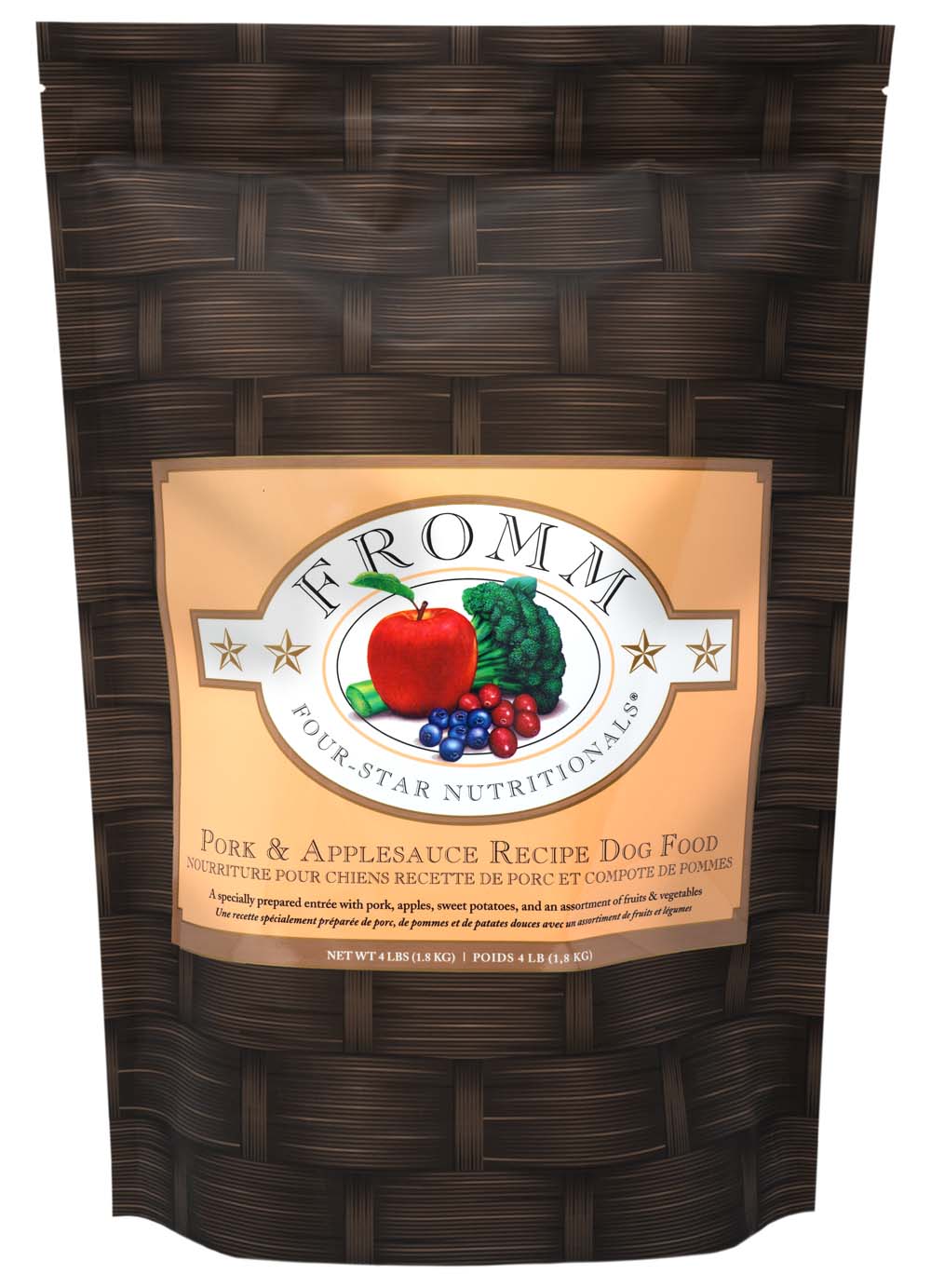 FROMM DOG FOUR STAR PORK APPLESAUCE 4lb