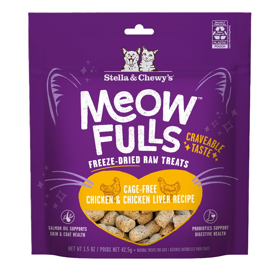 STELLA & CHEWY'S CAT MEOWFULLS CHICKEN LIVER FD TREAT 1.5OZ