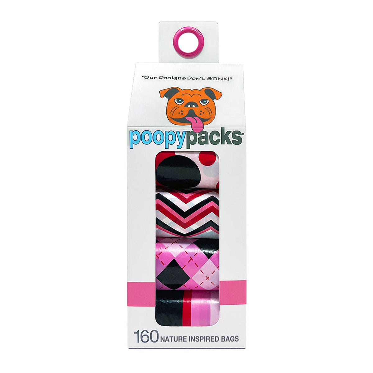 METRO PAWS DOG POOPY PACKS PINK MULTI 8PK