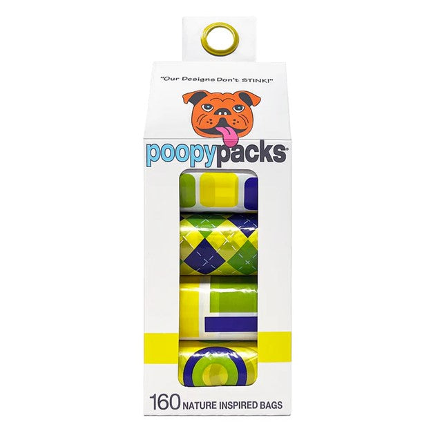 METRO PAWS DOG POOPY PACKS YELLOW MULTI 8PK
