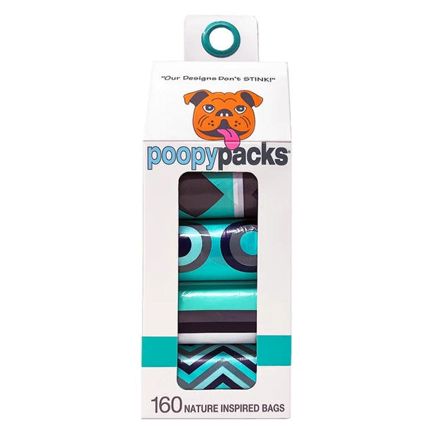 METRO PAWS DOG POOPY PACKS SEAFOAM MULTI 8PK