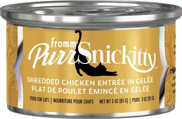 FROMM CAT PURRSNICKITTY SHREDDED CHICKEN GELEE CAN 3OZ