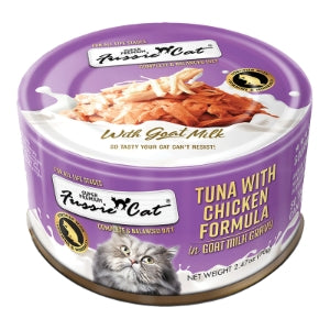 FUSSIE CAT CAT PREMIUM TUNA WITH CHICKEN IN GOAT MILK 2.47OZ