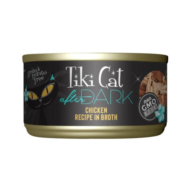 TIKI CAT AFTER DARK CHICKEN LIVER GIZ HEART 2.8OZ