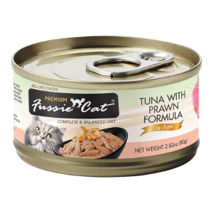 FUSSIE CAT CAT GRAIN FREE TUNA WITH PRAWN FORMULA IN ASPIC 2.82OZ