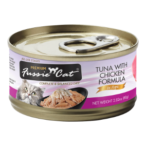 FUSSIE CAT CAT GRAIN FREE TUNA WITH CHICKEN FORMULA IN ASPIC 2.82OZ