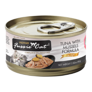 FUSSIE CAT CAT GRAIN FREE TUNA WITH MUSSEL FORMULA IN ASPIC 2.82OZ