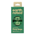 EARTH RATED DOG POOP BAGS REFILL ROLLS - UNSCENTED - 8 ROLLS - 120 COUNT