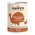 DAVE'S PET FOOD DOG 95% PREMIUM TURKEY & CHICKEN 12.5Z