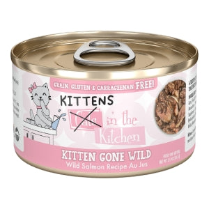 CATS IN THE KITCHEN CAT KITTEN GONE WILD SALMON 3OZ