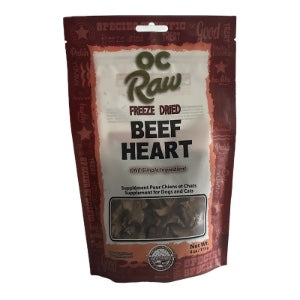 OC RAW DOG FREEZE-DRIED HEARTS BEEF 4OZ