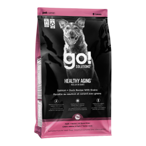 GO! DOG HEALTHY AGING SALMON + DUCK RECIPE WITH GRAINS 22LBS