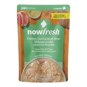 NOW FRESH CAT GRAIN FREE SHREDDED CHICKEN & DUCK 2.5OZ