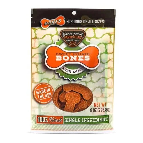 Gaines Family Farmstead Sweet Potato Peanut Butter Bones 8oz