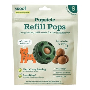 WOOF DOG CHICKEN & PEANUT BUTTER POPS SMALL 6OZ - 10 PACK