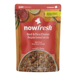 NOW FRESH DOG GROUND BEEF & RICE 2.8OZ