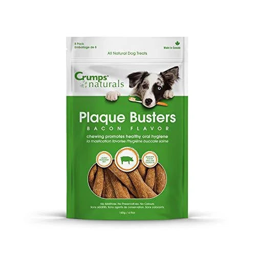 Crumps' Naturals Bacon Dental Dog Treats 10pk