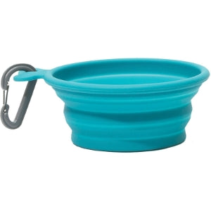 MESSY MUTTS DOG COLLAPSIBLE BOWL BLUE 3 CUP