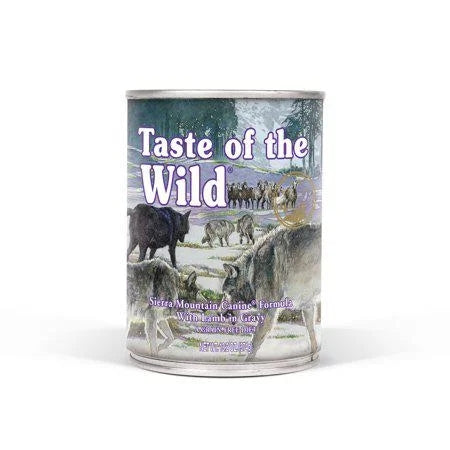 Taste of the Wild Sierra Mountain Grain-Free Wet Canned Dog Food with Roasted Lamb 13.2oz